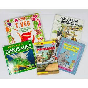 Dinosaur & Animal Children Books T Veg Discovering Dinosaurs & Milk And Cookies